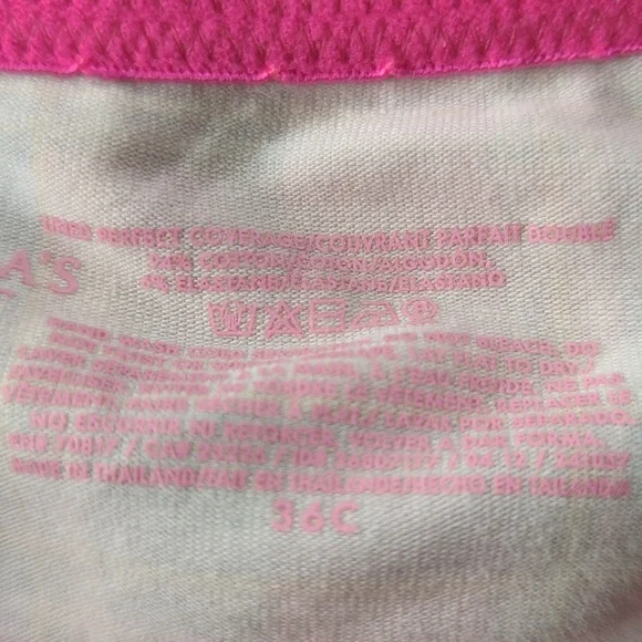 Victoria's Secret Underwire Lined Perfect Coverage Plaid Bra 36C Pink Green - Picture 11 of 16